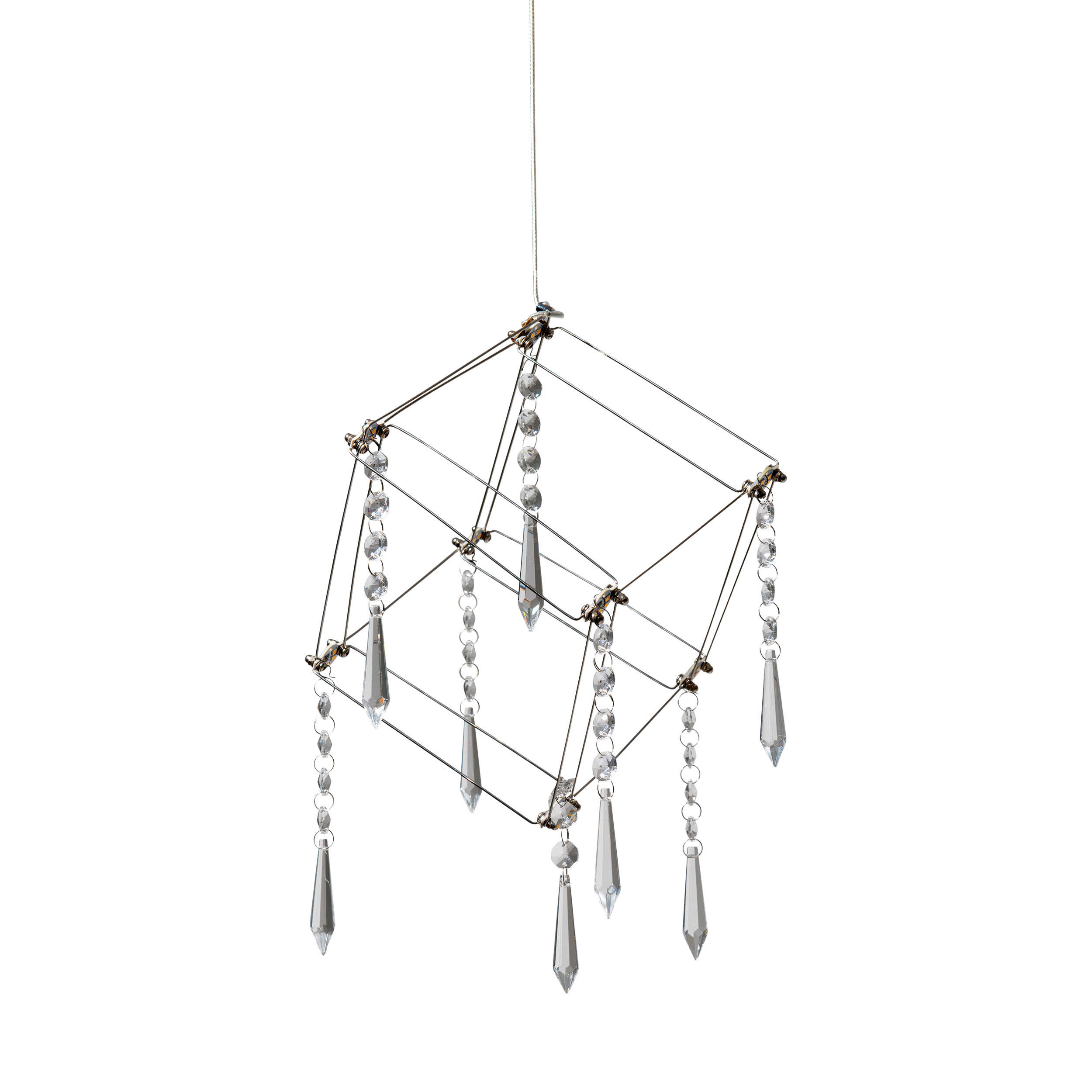 Näve Leuchten Pendelleuchte 6117842 Chrom Kunststoff Metall B/H/T: ca. 15,5x150x15 cm null 48 Brennstellen Araneus - Chrom (15,50/150,00/15,00cm) - Näve Leuchten