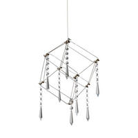 Näve Leuchten Pendelleuchte 6117842 Chrom Kunststoff Metall B/H/T: ca. 15,5x150x15 cm null 48 Brennstellen Araneus - Chrom (15,50/150,00/15,00cm) - Näve Leuchten