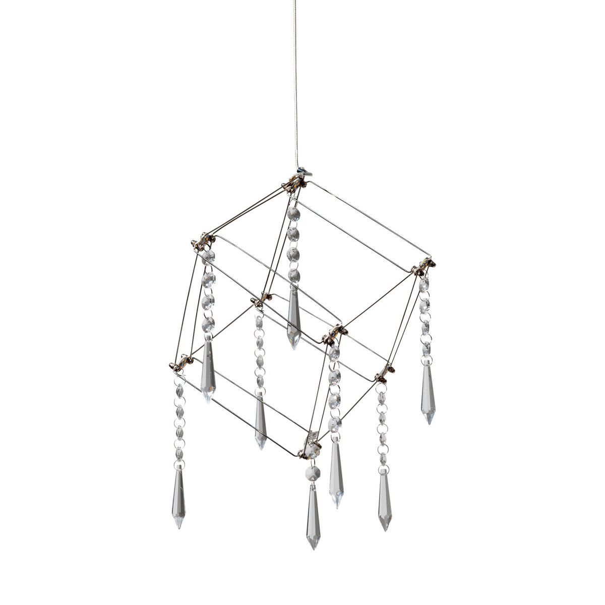 Näve Leuchten Pendelleuchte 6117842 Chrom Kunststoff Metall B/H/T: ca. 15,5x150x15 cm null 48 Brennstellen Araneus - Chrom (15,50/150,00/15,00cm) - Näve Leuchten