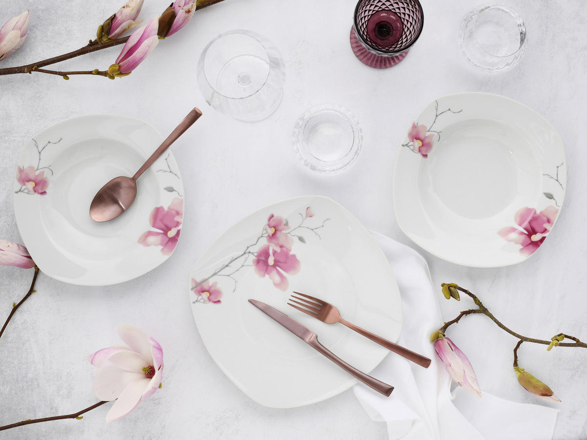 CreaTable Tafelservice Amelie multicolor Porzellan 12 tlg. Amelie - multicolor - CreaTable