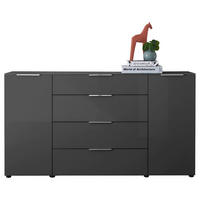 Kommode Santorin anthrazit B/H/T: ca. 180x99x40 cm Santorin - anthrazit (180,00/99,00/40,00cm)