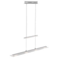 Fischer & Honsel LED-Pendelleuchte 67672 nickel matt Chrom Glas Metall B/H/T: ca. 64x150x9 cm 1.0 Brennstellen Tenso TW - nickel matt/Chrom (64,00/150,00/9,00cm) - Fischer & Honsel