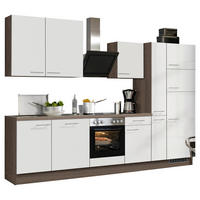 Impuls Küchenblock IP4050 weiß Hochglanz B/T: ca. 310x60 cm IP4050 - Eiche/weiß (310,00/60,00cm) - Impuls