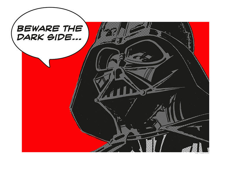 Komar Wandbild Star Wars Classic Comic Quote Vader Star Wars - Classic B/L: günstig online kaufen