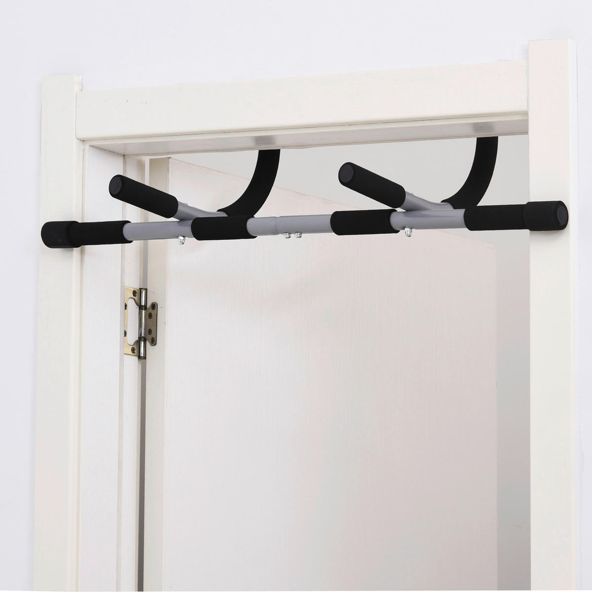 HOMCOM Fitness-Zubehör schwarz Polypropylen B/H/L: ca. 40x92x17 cm Klimmzugstange - schwarz (17,00/40,00/92,00cm) - HOMCOM