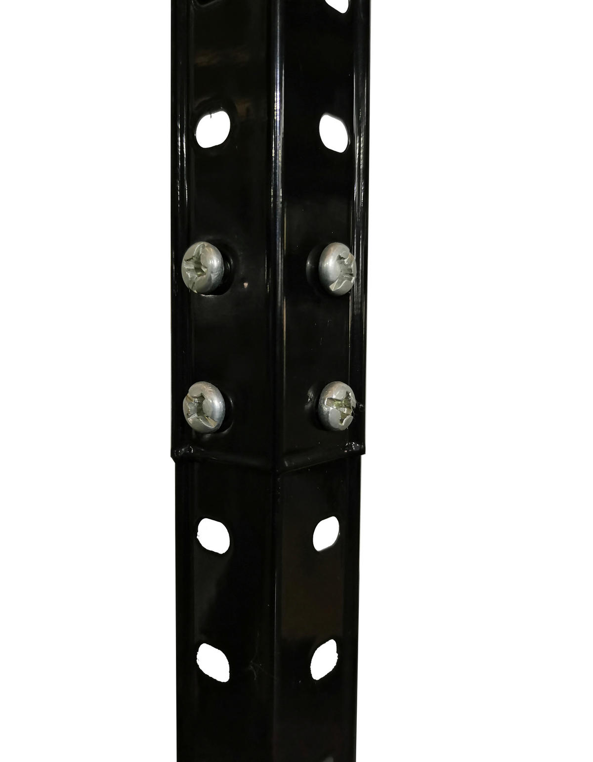 Schwerlaststeckregal schwarz B/H/T: ca. 75x150x40 cm Schraubregal 150x75x40cm S - schwarz (75,00/150,00/40,00cm)