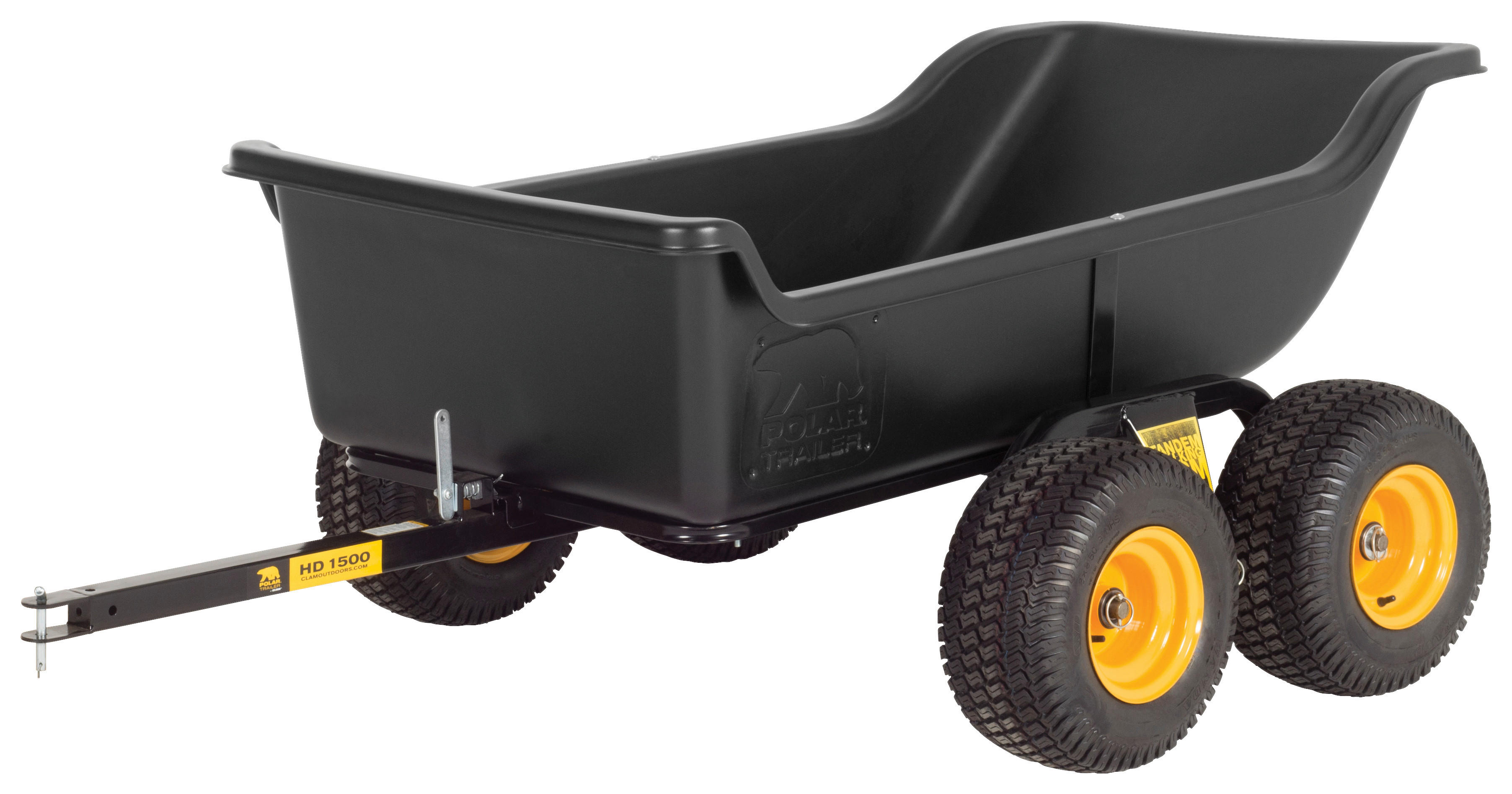 Polar Anhänger Tandem Trailer schwarz Stahl B/H/L: ca. 137x79x249 cm Tandem Trailer - schwarz (249,00/137,00/79,00cm) - Polar