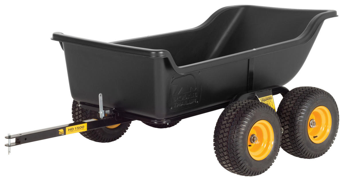 Polar Anhänger Tandem Trailer schwarz Stahl B/H/L: ca. 137x79x249 cm Tandem Trailer - schwarz (249,00/137,00/79,00cm) - Polar