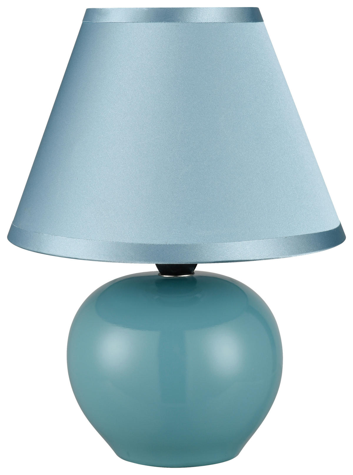 Nolo Tischleuchte aqua Keramik Stoff H: ca. 24 cm E14 1 Brennstellen Tischleuchte-Keramik_Seline - aqua (24,00cm) - Nolo