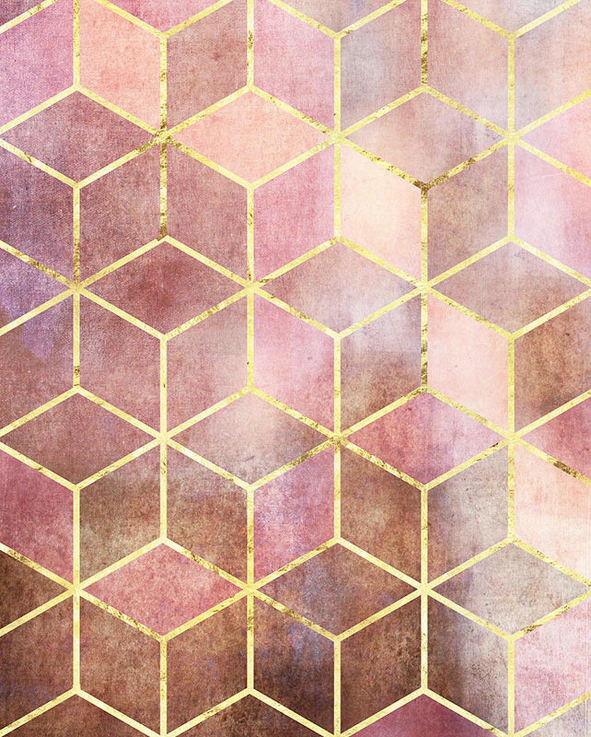 Komar Poster Mosaik Rosso Abstrakt B/L: ca. 40x50 cm Mosaik Rosso - (40,00/50,00cm) - Komar