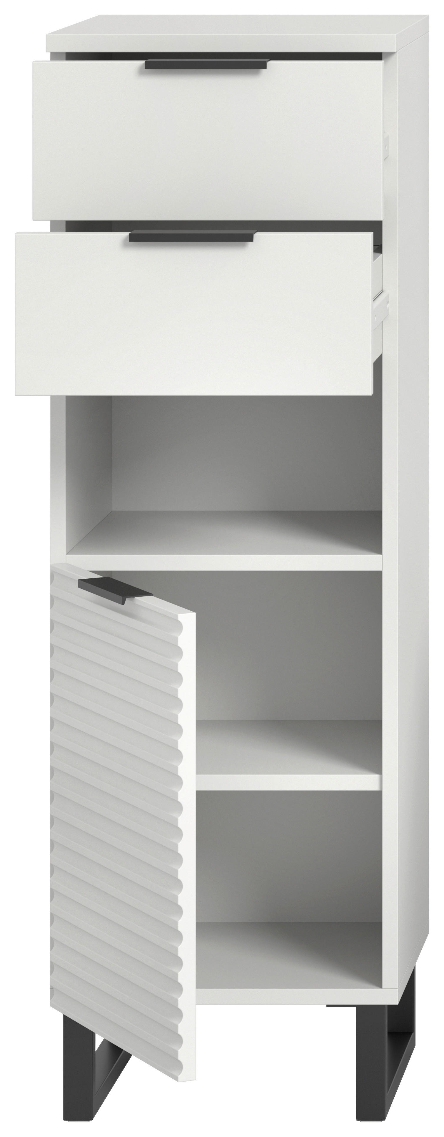 Schrank Riff weiß B/H/T: ca. 35x110x34 cm Riff - weiß (35,00/110,00/34,00cm) - xonox.home