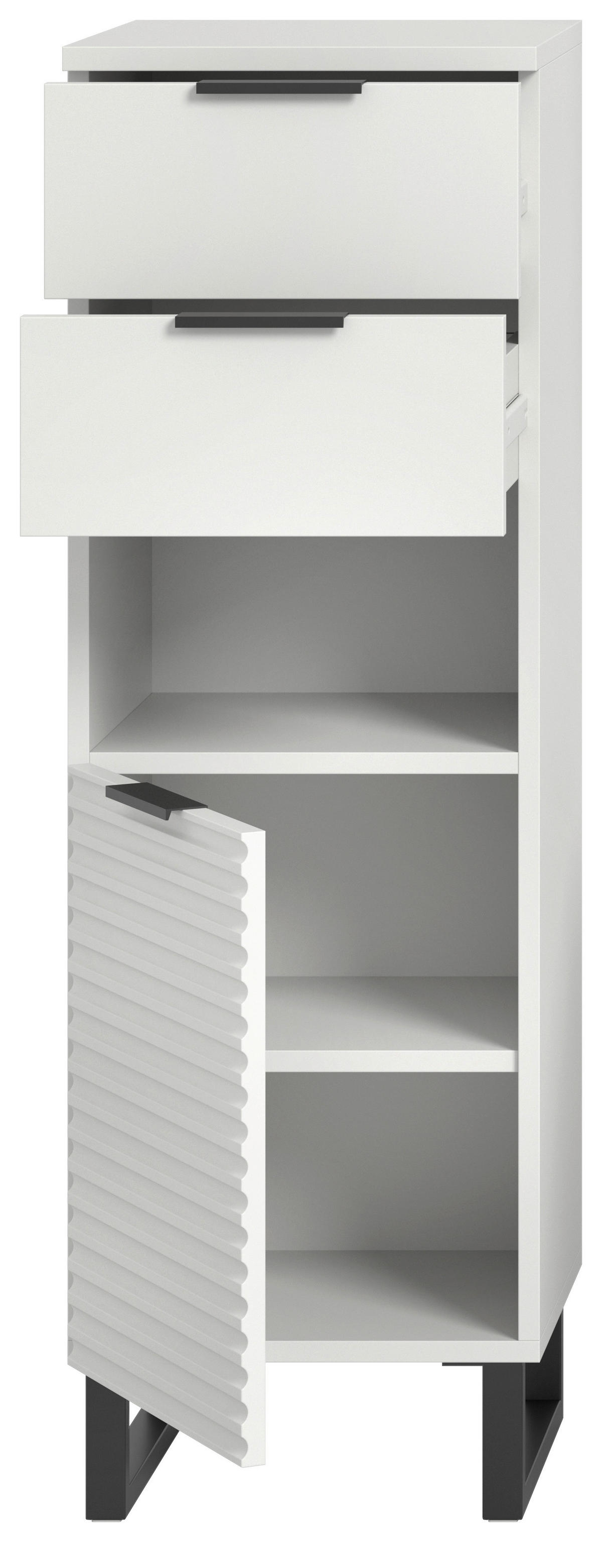 Schrank Riff weiß B/H/T: ca. 35x110x34 cm Riff - weiß (35,00/110,00/34,00cm) - xonox.home