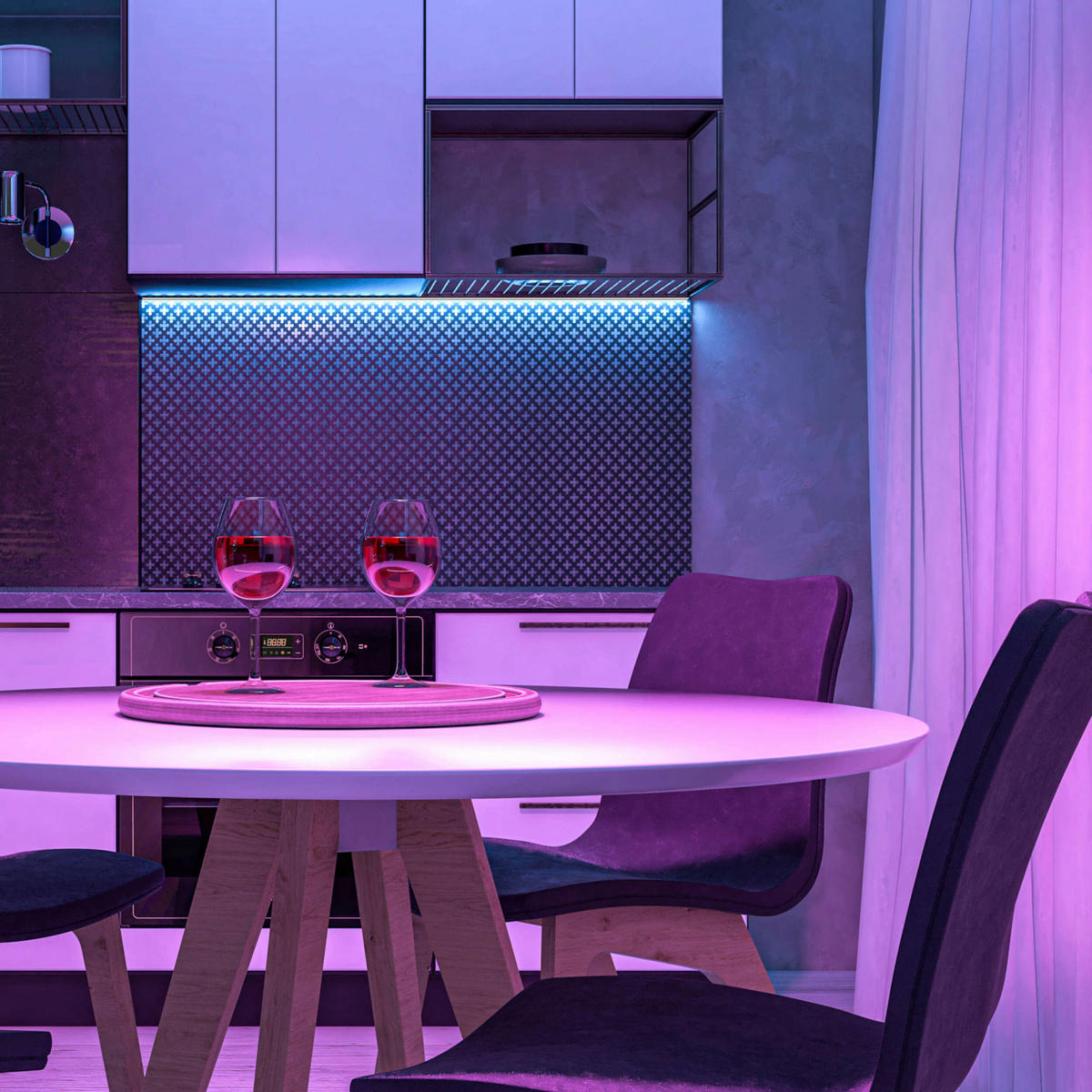 Näve Leuchten LED-Stripe 5126800 violett Kunststoff B/T: ca. 0,8x300 cm UV-LED Stripe - violett (0,80/300,00cm) - Näve Leuchten