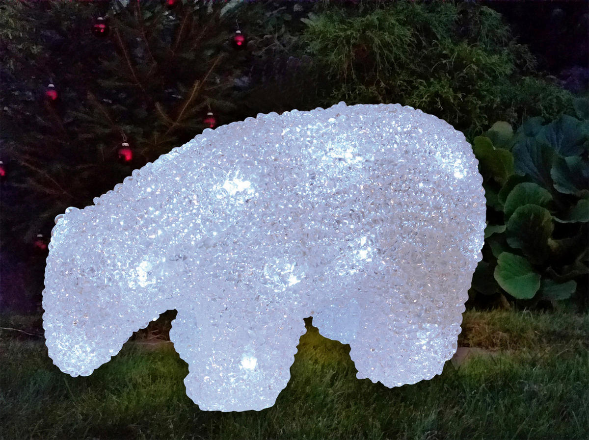 Näve Leuchten LED-Dekoartikel LED-Eisbär - weiß (9,00/11,00/20,00cm) - Näve Leuchten
