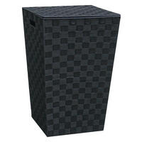 POCOline Wäschekorb schwarz Nylon B/H/L: ca. 31,5x52x33 cm Wäschekorb_Nylon - schwarz (33,00/31,50/52,00cm) - POCOline