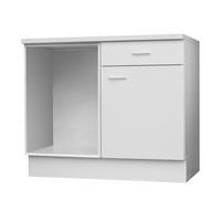 Eckunterschrank Top weiß matt B/H/T: ca. 110x85x60 cm Top - weiß (110,00/85,00/60,00cm) - Menke
