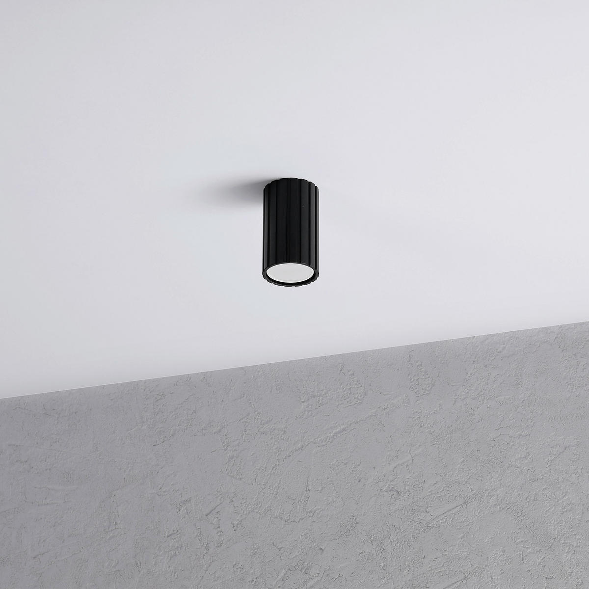 Lamkur Strahler schwarz Stahl B/H/L: ca. 6,5x10x6,5 cm 1 Brennstellen Prisma - schwarz (6,50/6,50/10,00cm) - Lamkur