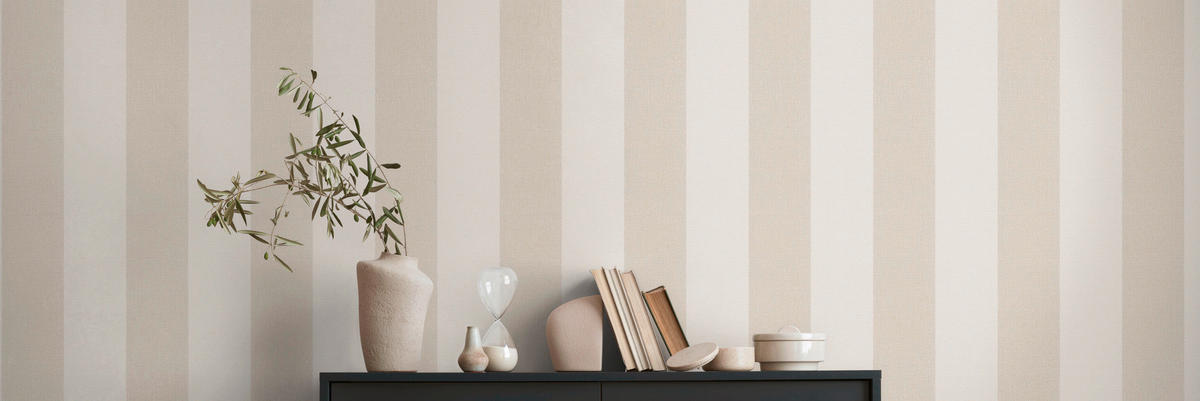 A.S.Creation Vliestapete braun beige B/H/D: ca. 53x1005x9,7 cm Vliestapete - beige/braun (9,70/1005,00cm) - A.S.Creation