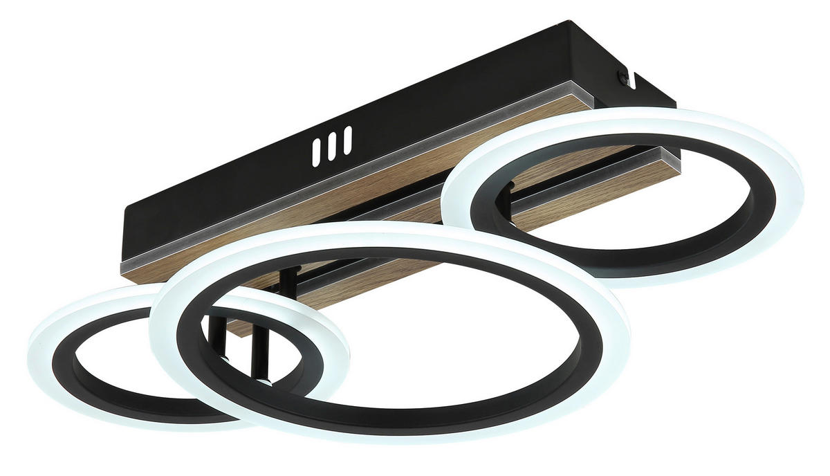 GLOBO Deckenventilator Deckenleuchte-Blevins - schwarz (52,00/30,00/15,00cm) - GLOBO