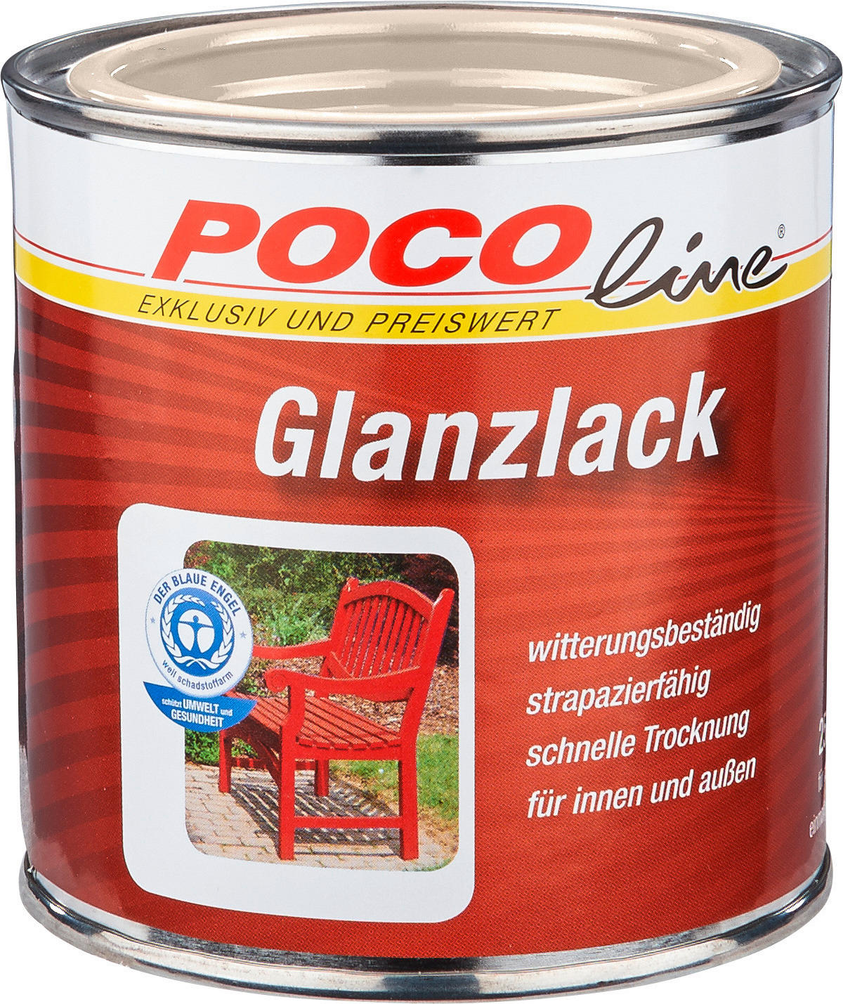 POCOline Glanzlack cremeweiß ca. 0,25 l Glanzlack_Acryl_2in1 250ml - cremeweiß (250ml) - POCOline
