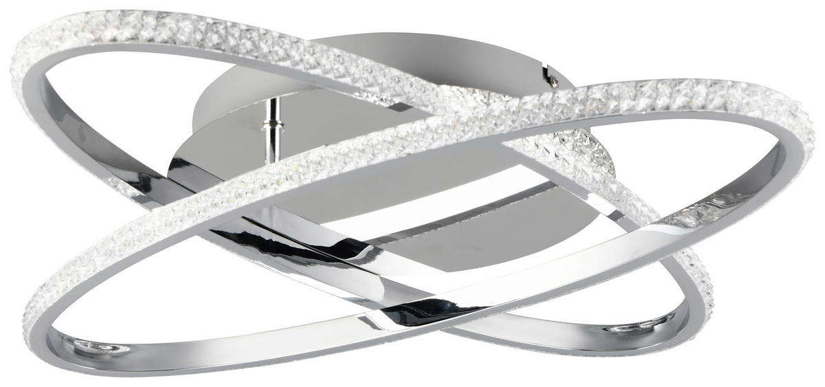 Deckenleuchte Chrom Metall B/H/D: ca. 58x9x58 cm LED-Deckenleuchte_Lane - Chrom (58,00/9,00cm)