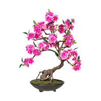 Kunstpflanze Bonsai Cerasum pink Kunststoff B/H/L: ca. 28x52x28 cm Bonsai Cerasum - pink (28,00/28,00/52,00cm)