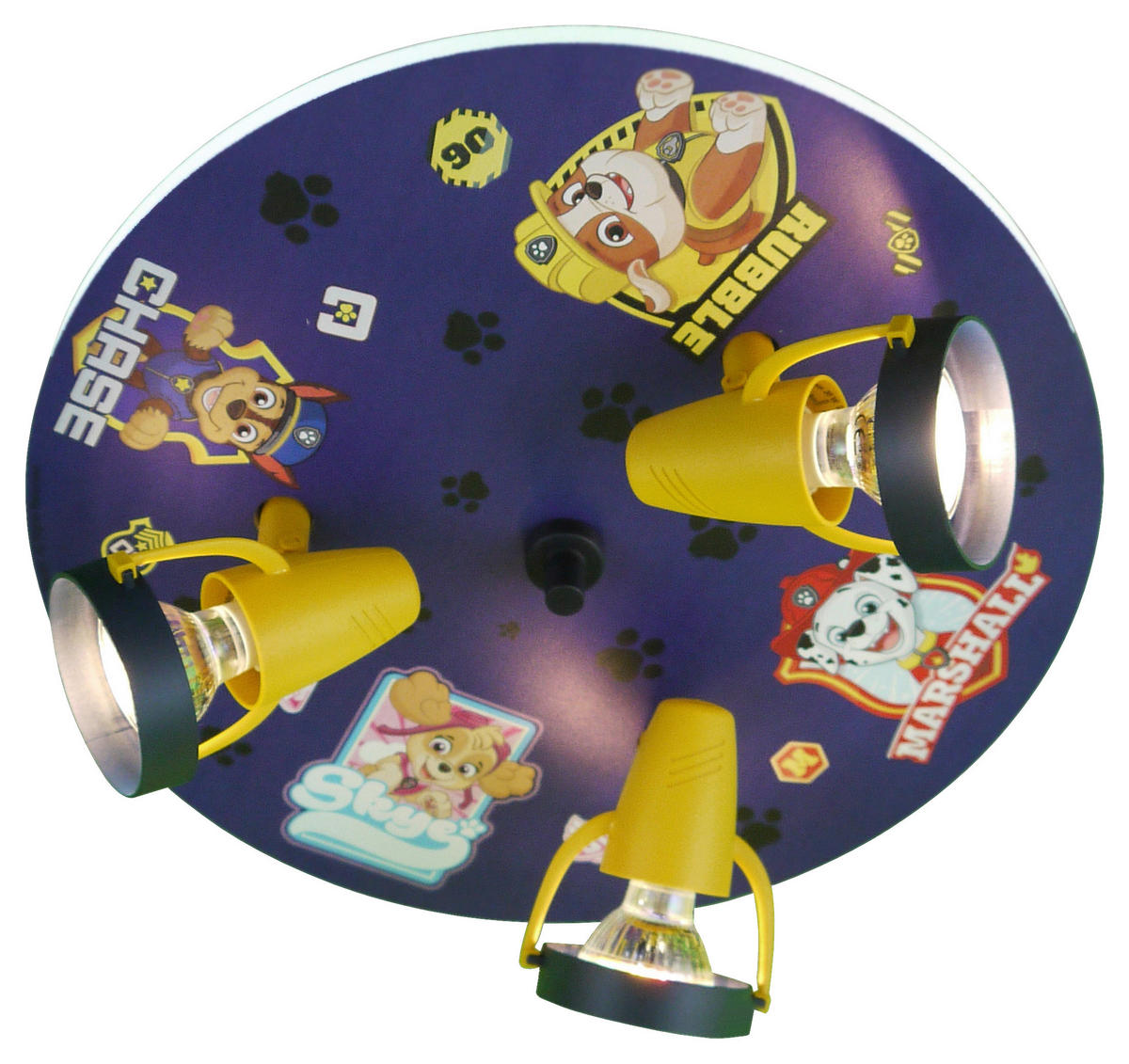 Niermann Strahler Paw Patrol 601 dunkelblau gelb Kunststoff D: ca. 35 cm GU10 3 Brennstellen Strahler_Paw_Patrol - gelb/dunkelblau (35,00cm) - Niermann