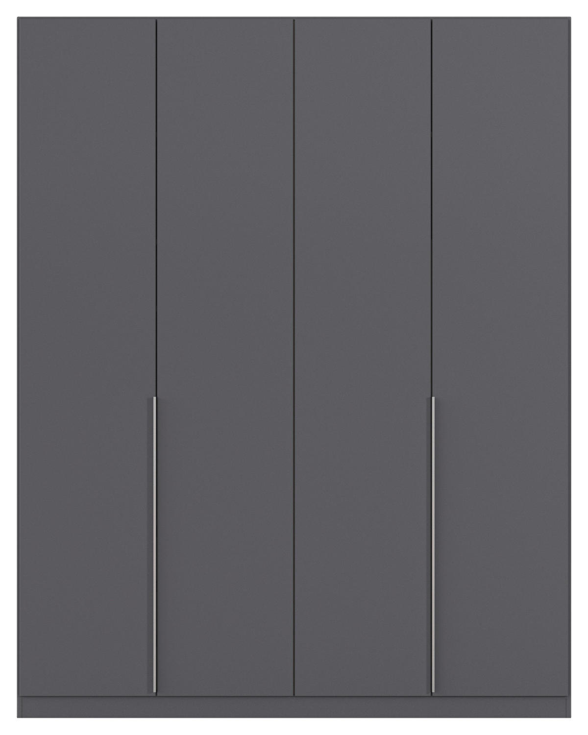 Kleiderschrank Alabama grau B/H/T: ca. 181x229x54 cm Alabama - Alu/grau (181,00/229,00/54,00cm)