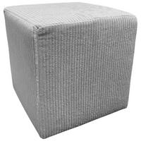 Hocker Tok Lagos grau schwarz Kunststoff Styropor Schaumstoff Kord B/H/T: ca. 45x42x45 cm Tok Lagos - schwarz/grau (45,00/42,00/45,00cm)