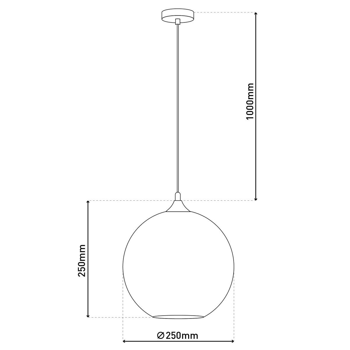 Näve Leuchten Pendelleuchte 6126797 anthrazit Metall Glas B/H/T: ca. 25x125x25 cm E27 1 Brennstellen Vaso - anthrazit (25,00/125,00/25,00cm) - Näve Leuchten