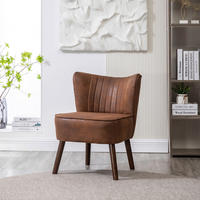 Sessel B/H/T: ca. 57x76x68 cm Emily_10-16-230.8_Cocktailsessel - braun (57,00/76,00/68,00cm)