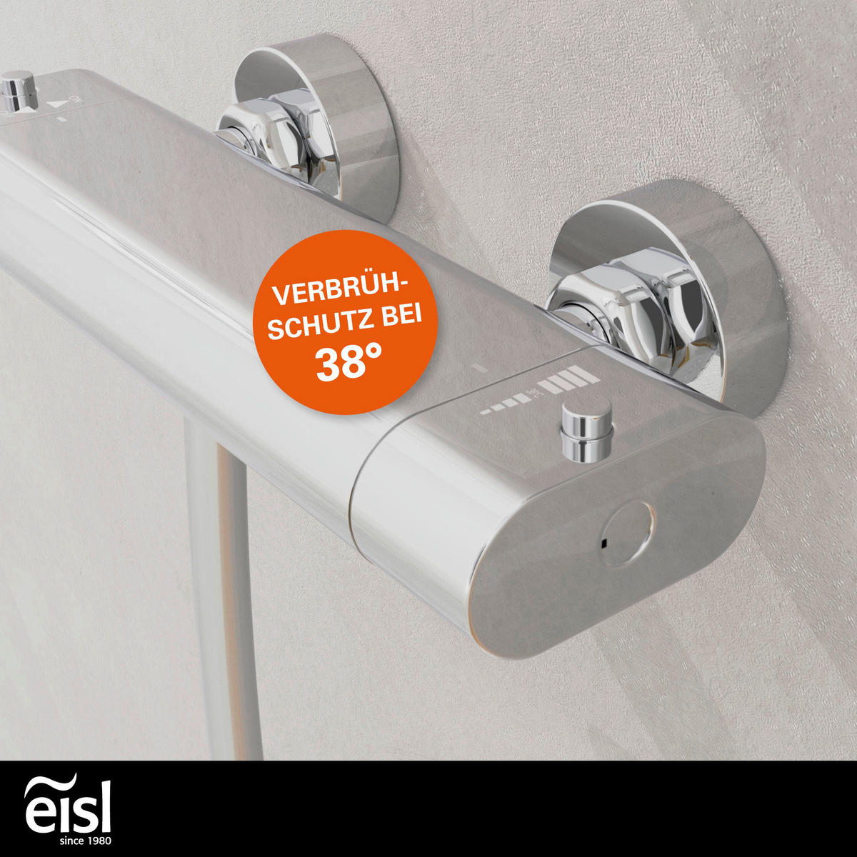 Thermostat Duscharmatur CARNEO Carneo Chrom CARNEO - Chrom (30,10/9,40/10,60cm) - Eisl