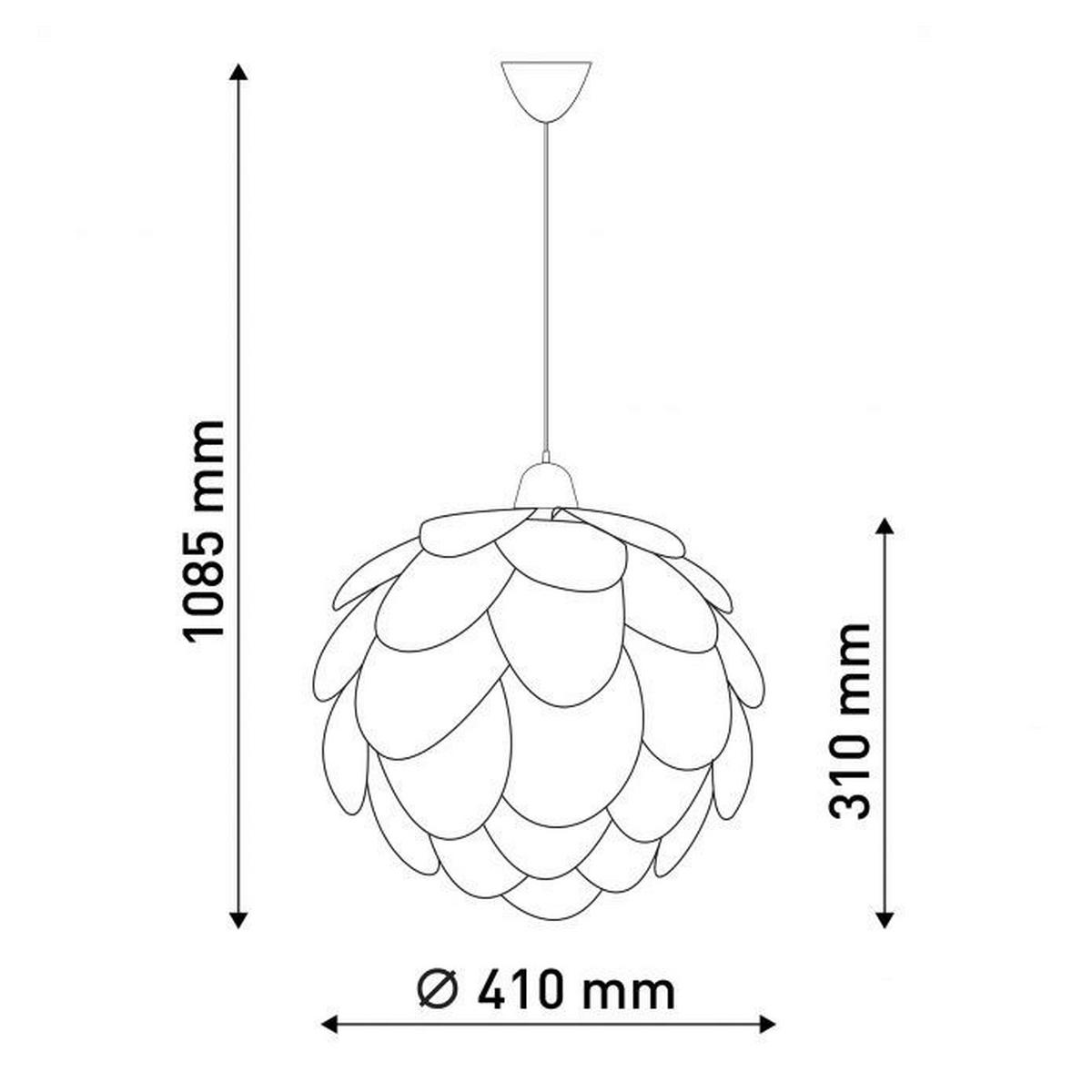 Näve Leuchten Deko-Pendelleuchte NV6117430 bunt Kunststoff B/H/T/L: ca. 41x108,5x41x67 cm E27 1 Brennstellen Fora - bunt (67,00/41,00/108,50cm) - Näve Leuchten