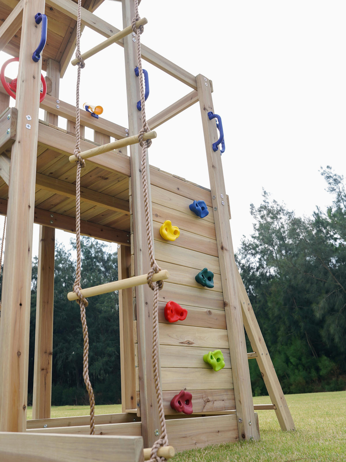 AXI Spielturm Moos braun B/H/L: ca. 342x267x375 cm Moos - braun/grau (375,00/342,00/267,00cm) - AXI