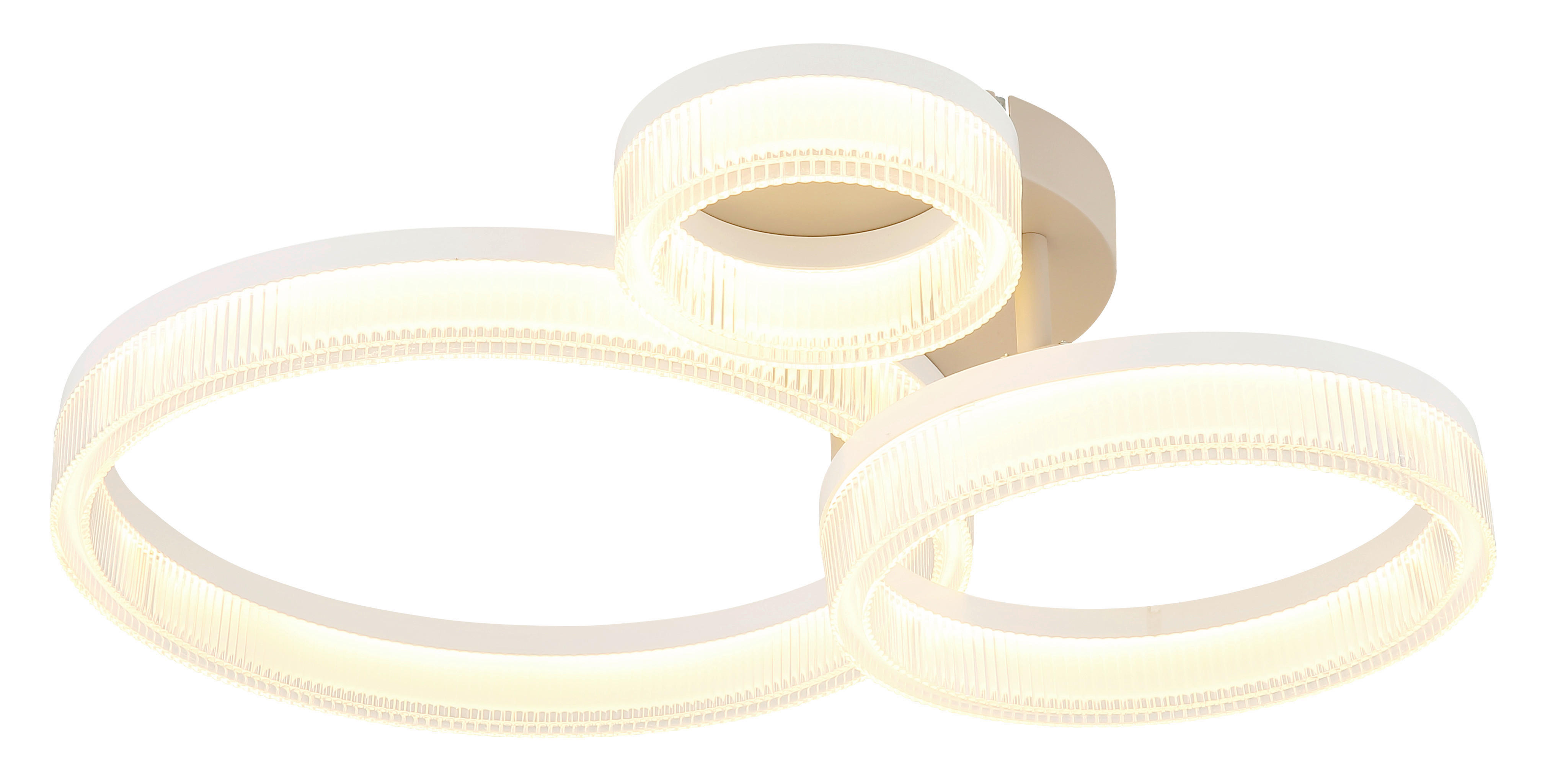 Thumbnail - GLOBO Deckenleuchte weiß sand Metall B/H/L: ca. 51x12,5x40,5 cm