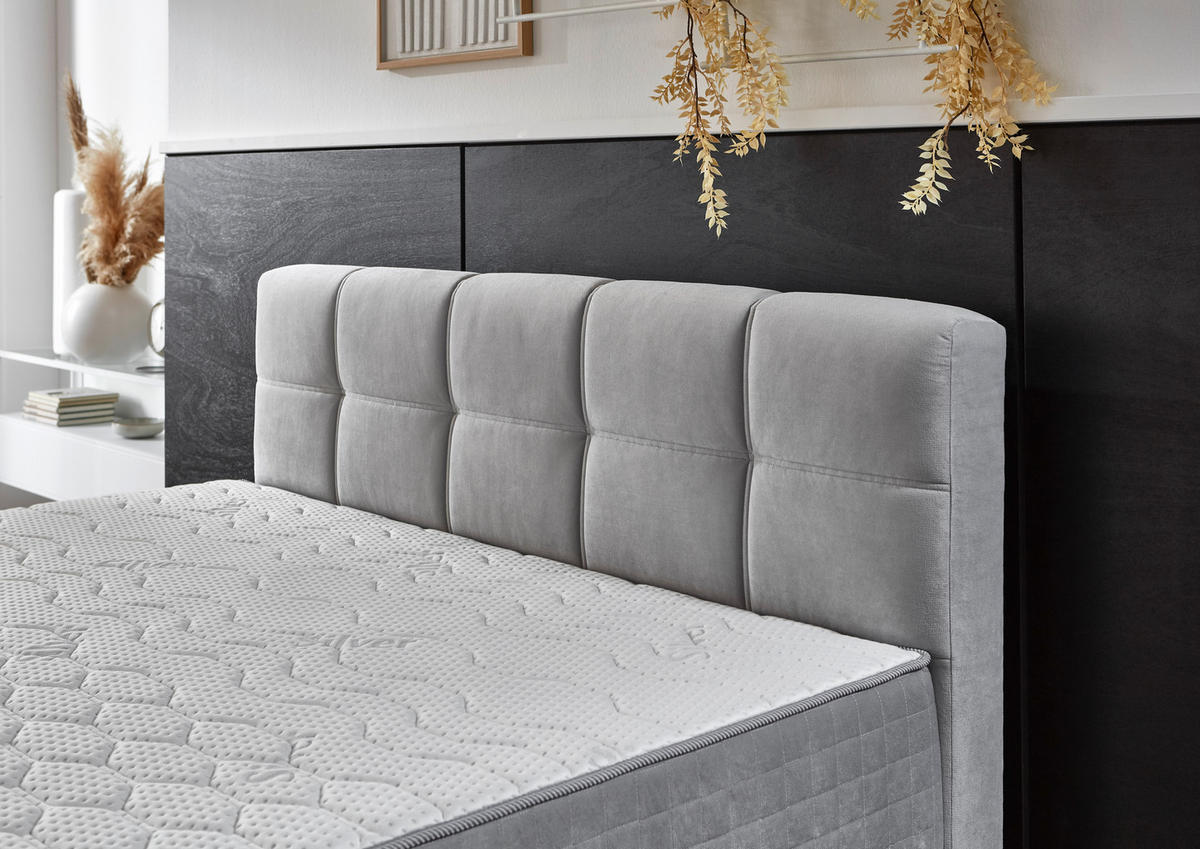 Boxbett Lugano silber Lugano - silber (180,00/144,00/213,00cm)