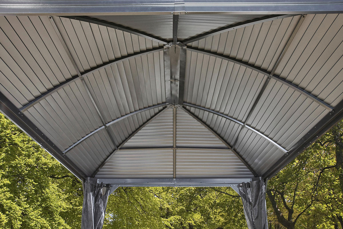 Sojag Pavillon Moreno anthrazit Aluminium B/H/L: ca. 423x283x298 cm Moreno - anthrazit (298,00/423,00/283,00cm) - Sojag