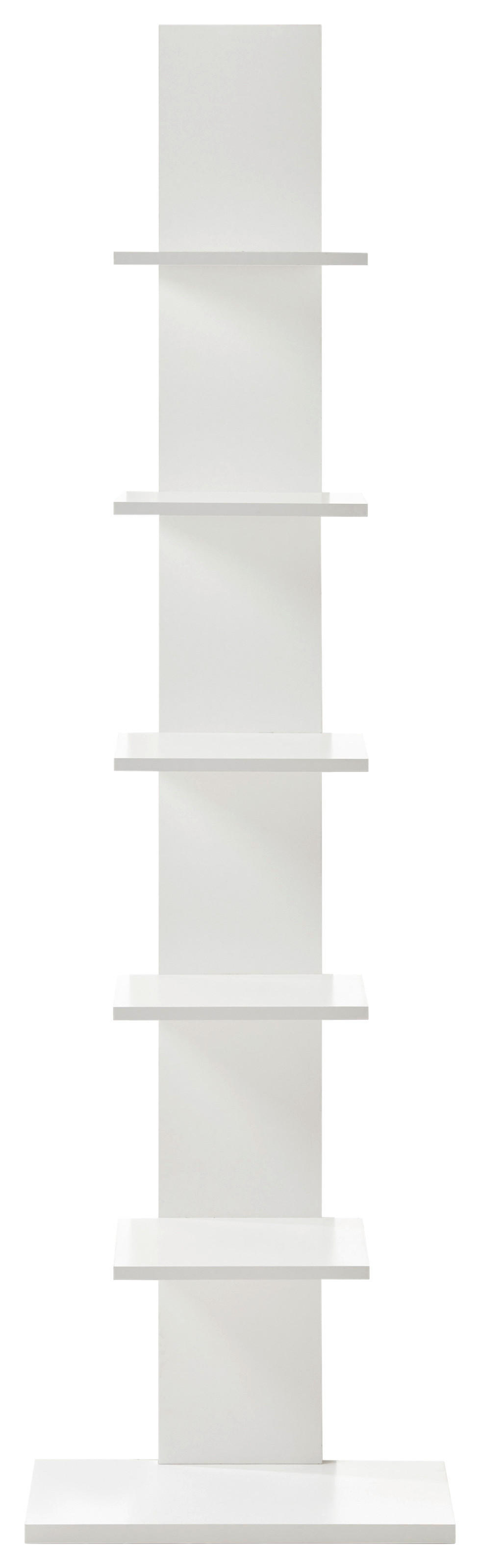 Regal Wall weiß B/H/T: ca. 50x180x23 cm Wall - weiß (50,00/180,00/23,00cm)