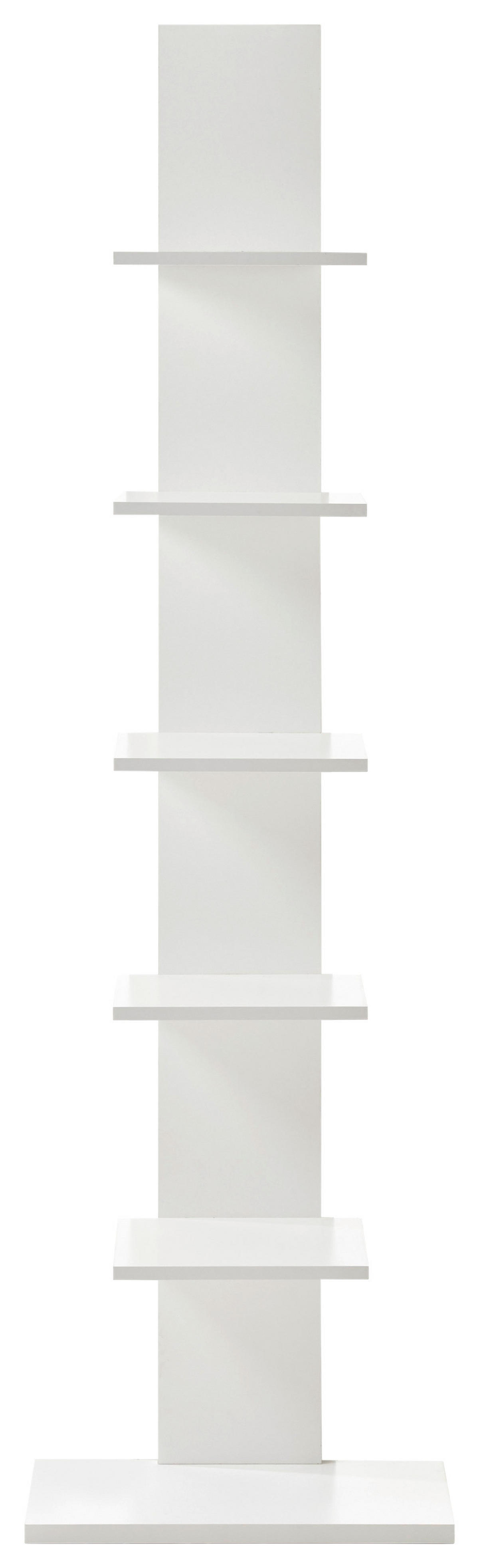 Regal Wall weiß B/H/T: ca. 50x180x23 cm Wall - weiß (50,00/180,00/23,00cm)