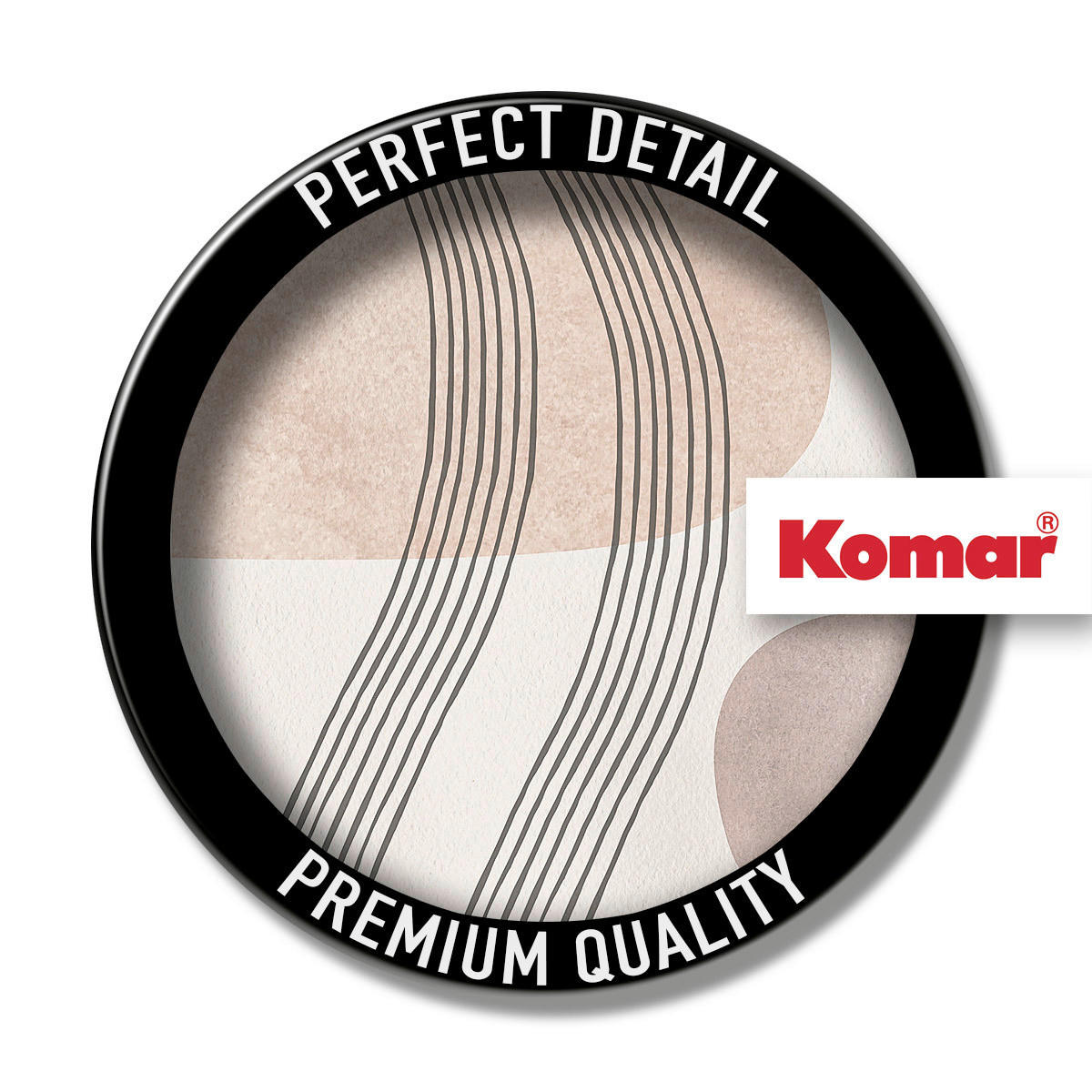 Komar Poster Line Art Waves Abstrakt B/L: ca. 50x70 cm Line Art Waves - (50,00/70,00cm) - Komar