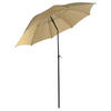 VCM Balkon-Sonnenschirm taupe Stahl H/D: ca. 320x200 cm Balkon-Sonnenschirm - taupe (200,00/320,00cm) - VCM