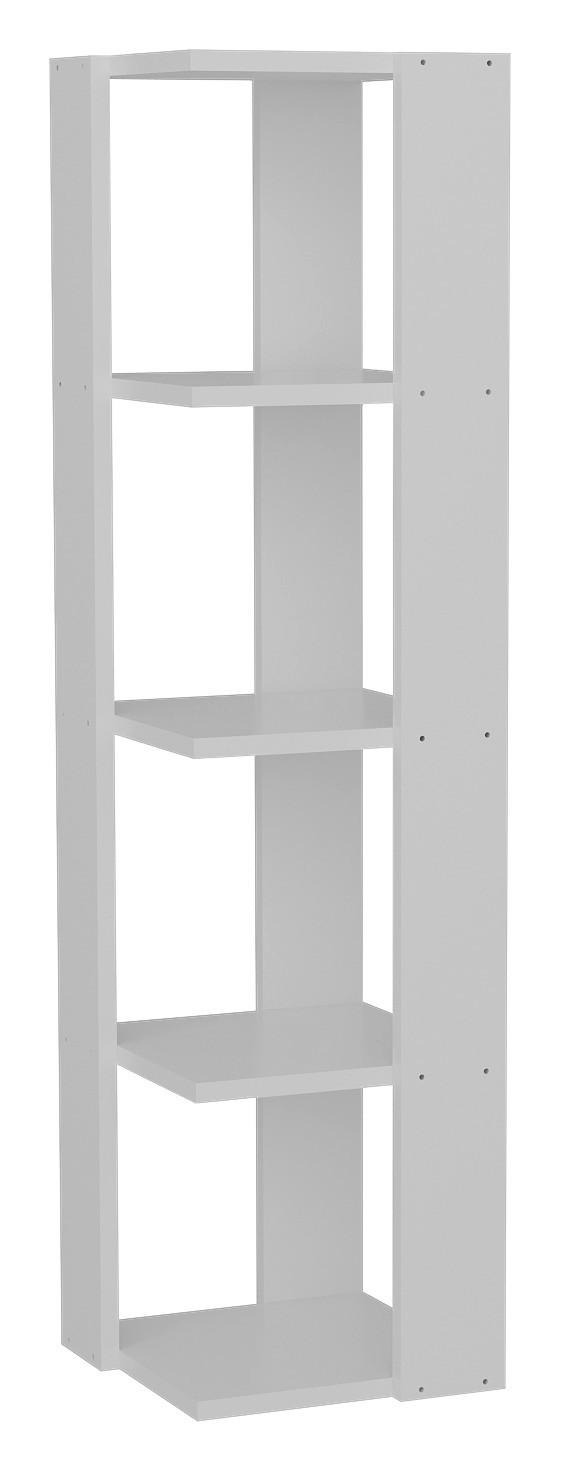 Eckregal Venita weiß B/H/T: ca. 31,3x120x31,3 cm Venita - weiß (31,30/120,00/31,30cm) - moebel17