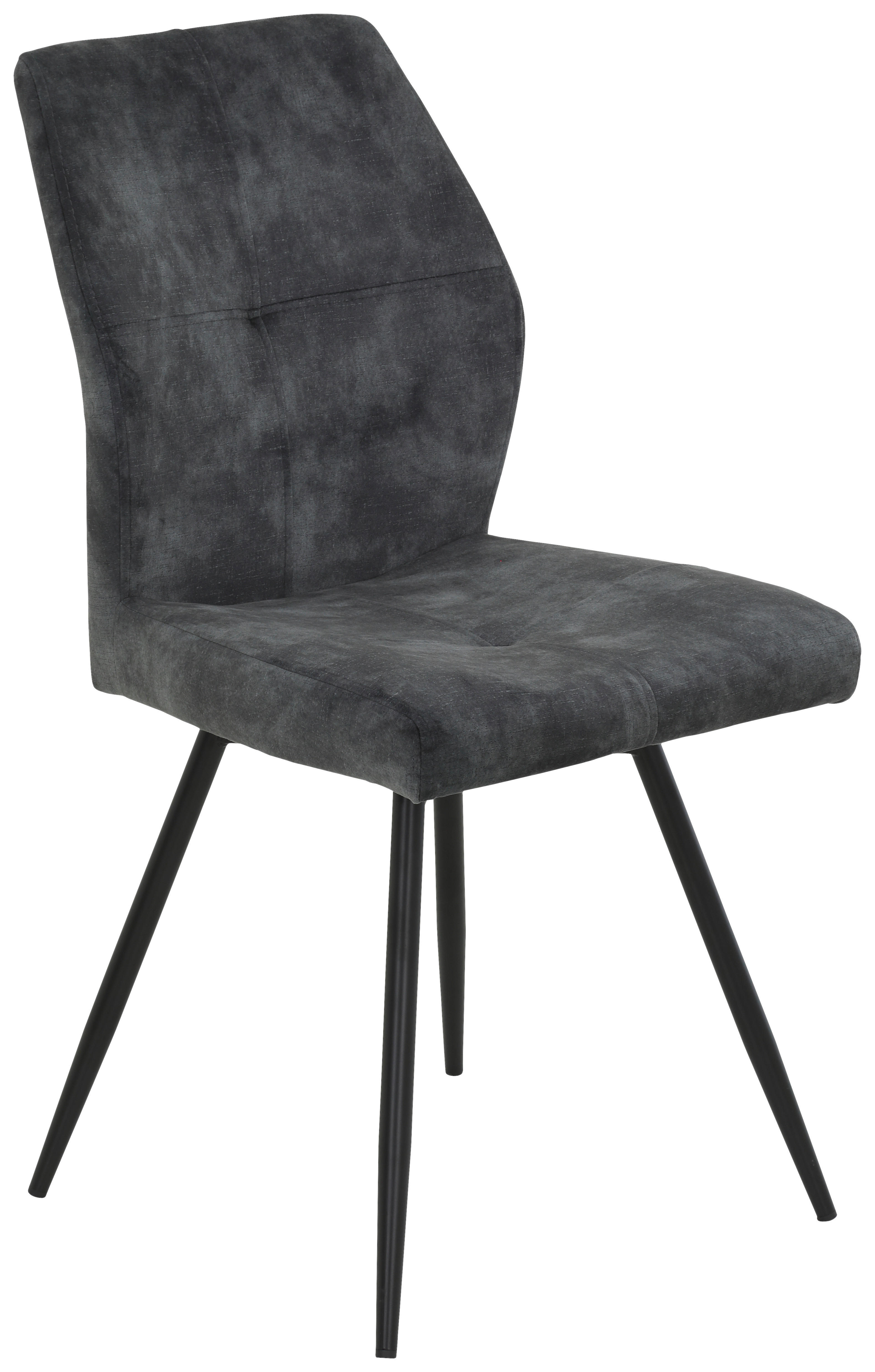 Stuhl Ally anthrazit Microfaser B/H/T: ca. 46x89x60 cm Ally - schwarz/anthrazit (46,00/89,00/60,00cm)