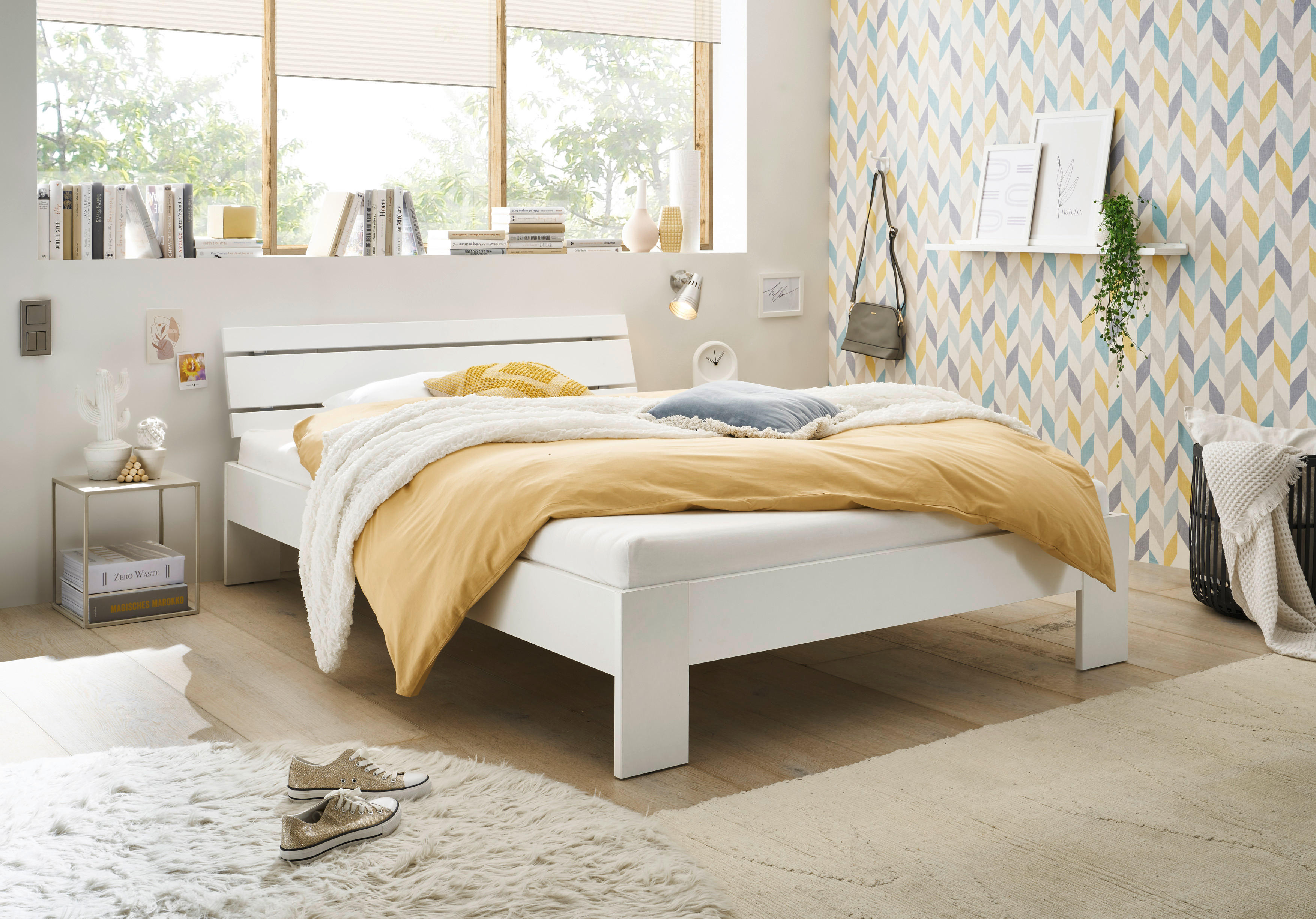 Futonbett Brest weiß Liegefläche B/L: ca. 100x200 cm Brest - weiß (105,00/73,00/213,00cm)