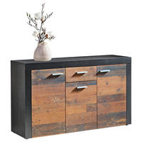 Kommode Focus Old Wood Nachbildung grau dunkel B/H/T: ca. 134x79x39 cm Focus - grau (134,00/79,00/39,00cm)