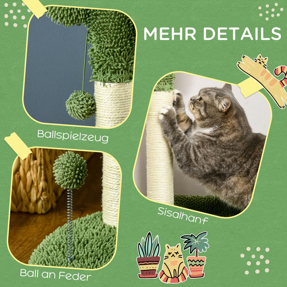 PawHut Kratzbaum Kratzbaum - PawHut