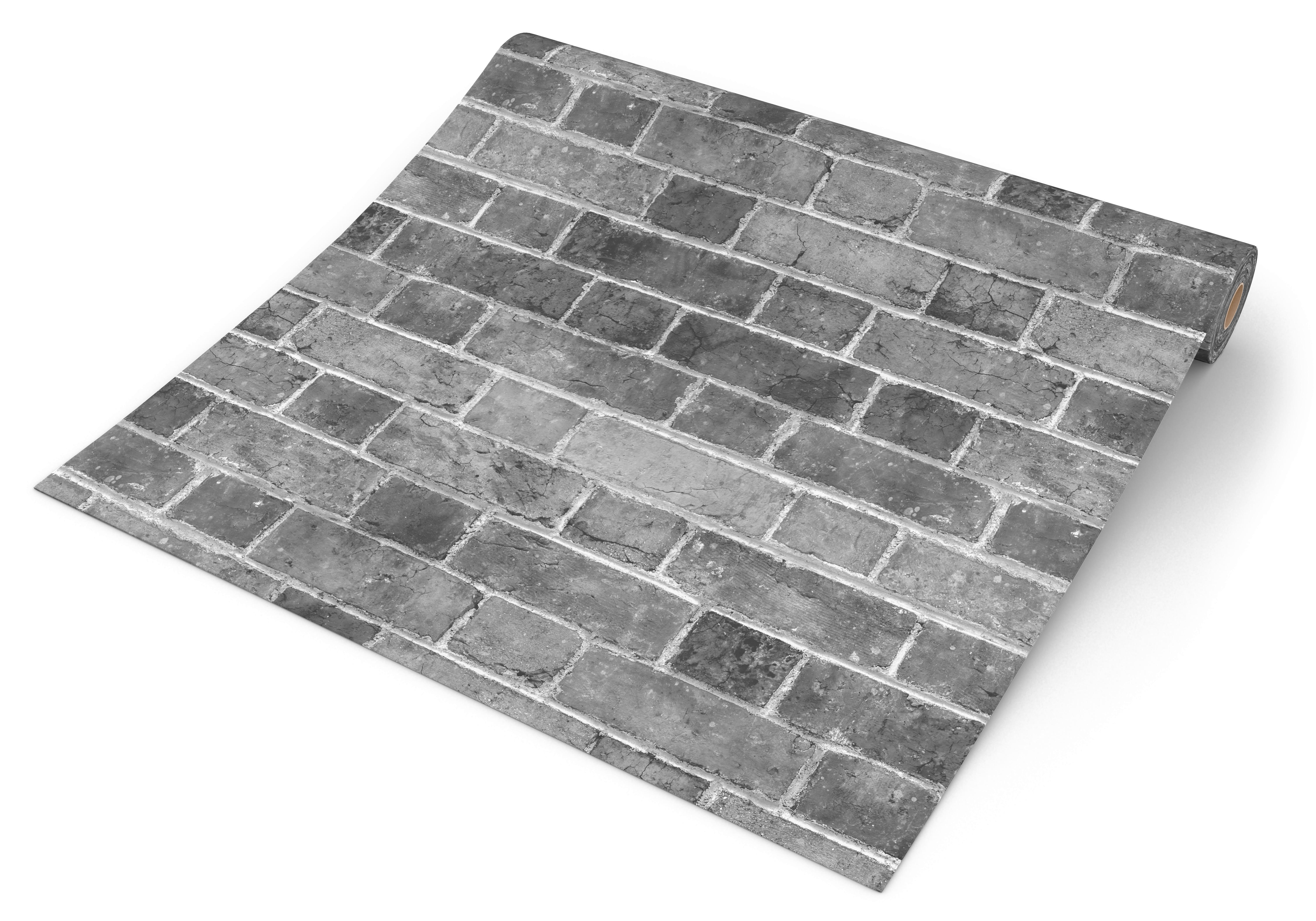 UGEPA Papiertapete Steinoptik grau B/L: ca. 53x1005 cm Papiertapete_L45229 - grau (53,00/1005,00cm) - UGEPA
