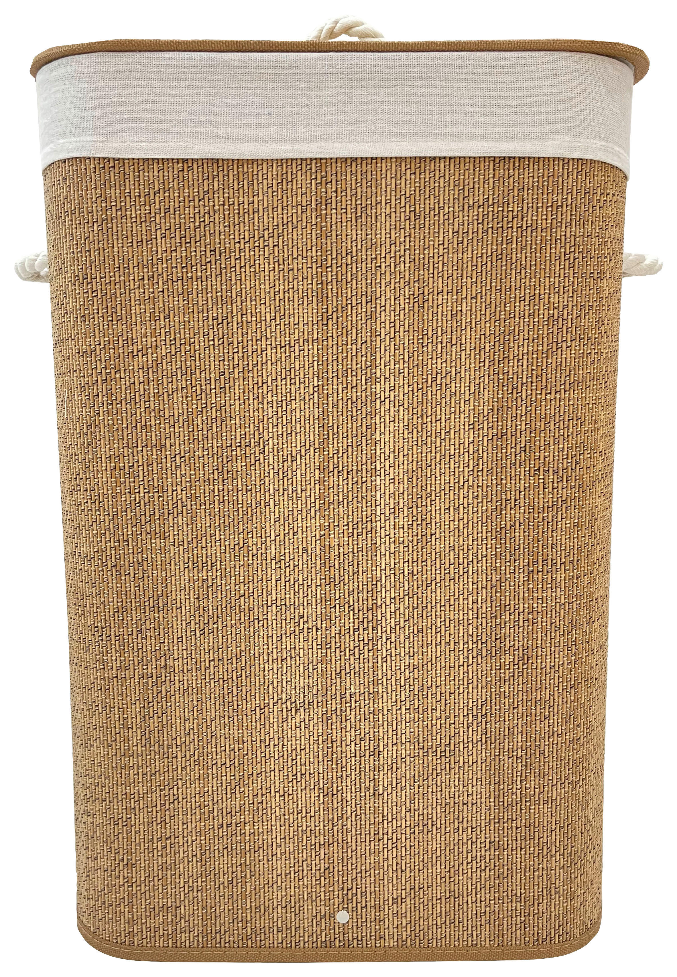 Wäschekorb braun Bambus B/H/T: ca. 40x60x30 cm Faltbarer_Wäschekorb - braun (40,00/60,00/30,00cm)