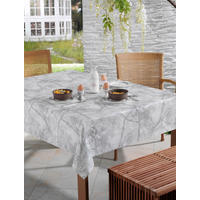 Milano Abwaschbarer Tischbelag Marmor hellgrau B: ca. 140 cm Marmor - hellgrau (140,00cm) - Milano
