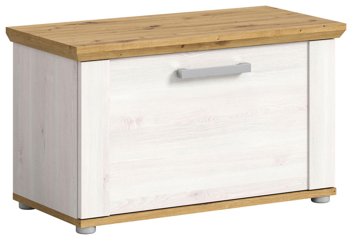 Sitzbank Verona Sibiu Lärche Nachbildung Eiche Artisan Nachbildung B/H/T: ca. 80x47x39 cm Verona - Eiche (80,00/47,00/39,00cm) - xonox.home